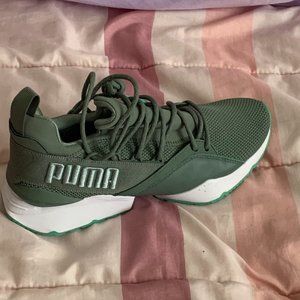 Olive Green Puma Sneakers